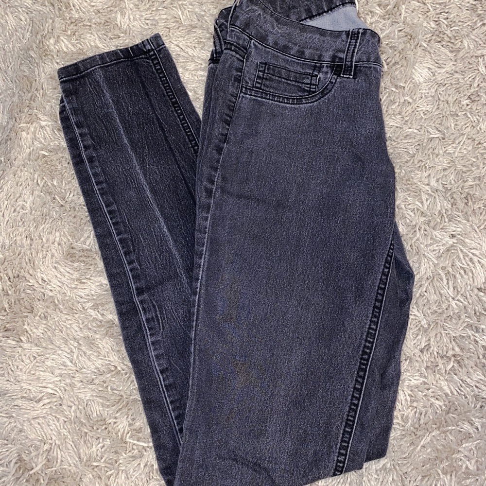 Charcoal Black Skinny Jeans